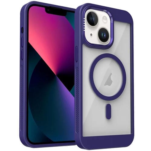 Funda para Teléfono Honeycomb Magsafe para iPhone 13 (Morado)