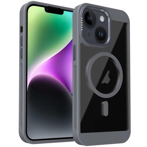 Funda para Teléfono Honeycomb Magsafe para iPhone 14 Plus (Gris)