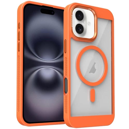 Funda para Teléfono Honeycomb Magsafe iPhone 16 Sistema de Refrigeración (Naranja)