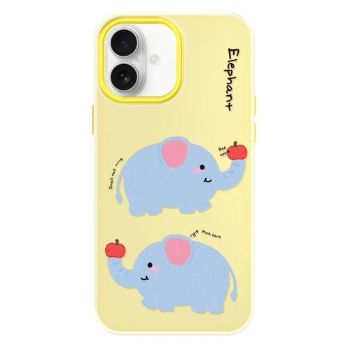 Funda híbrida TPU Policarbonato iPhone 16 Tacto Sedoso (Amarillo Elefante)