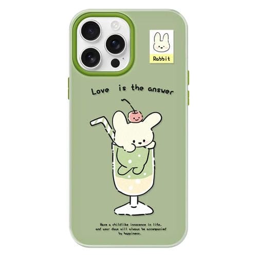 Funda híbrida TPU Policarbonato iPhone 13 Pro Max Tacto de Piel (Verde)