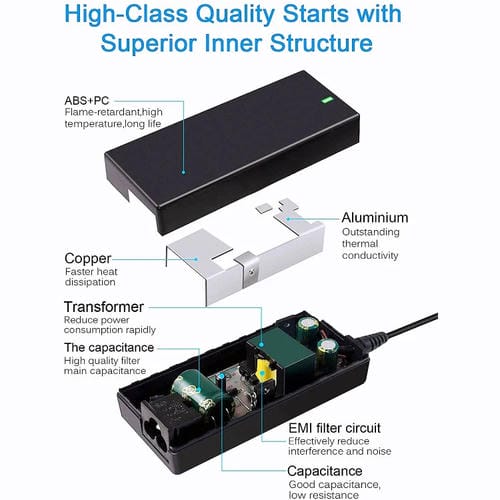 Adaptador de Corriente para Portátil 19,5 V 12,3 A 240 W 5,5 x 2,5 mm Enchufe Reino Unido