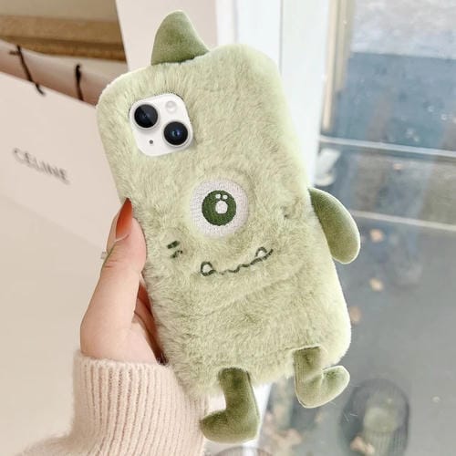 Funda TPU iPhone 14 Plus Diseño Monstruo de Peluche Ojo Grande