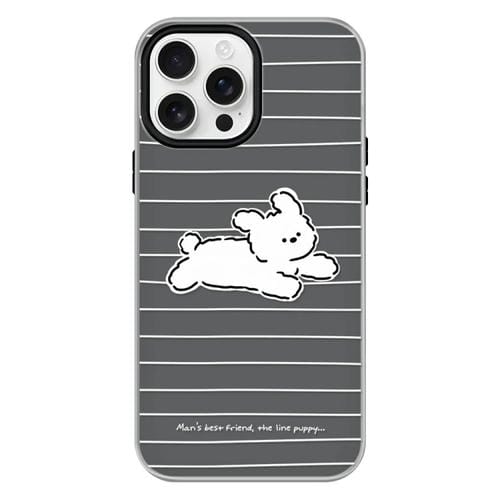 Funda híbrida TPU Policarbonato para iPhone 11 Pro Max (Running Puppy Black)