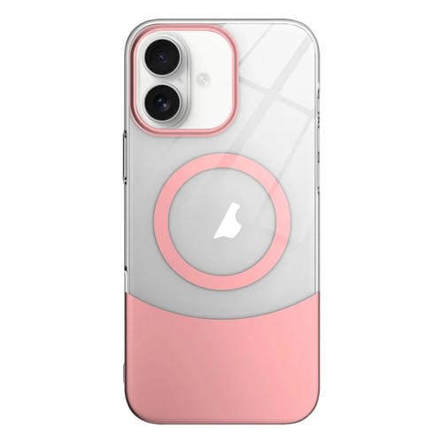 Funda para iPhone 16 Transparente Protección Magsafe PC (Rosa)