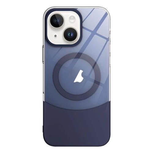 Funda para Teléfono PC Magsafe con Contraste de Color Delgado para iPhone 14 Plus (Morado)