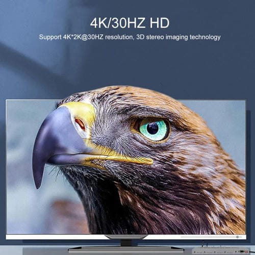 Conmutador de Matriz HDMI Measy Mt4322 4K 30 Hz 2 Entradas 2 Salidas Compatible con Conmutación sin Interrupciones (Negro) Enchufe Estadounidense