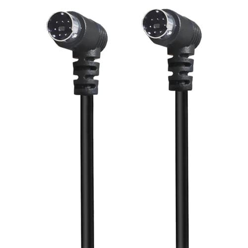 Cable Audio Video Núcleo S-Video Mini Din 7 Pines 0,5 m Codo a Codo