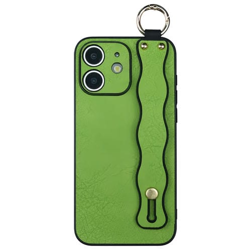 Funda TPU con Soporte Pulsera Ondulada para iPhone 12 (Verde)