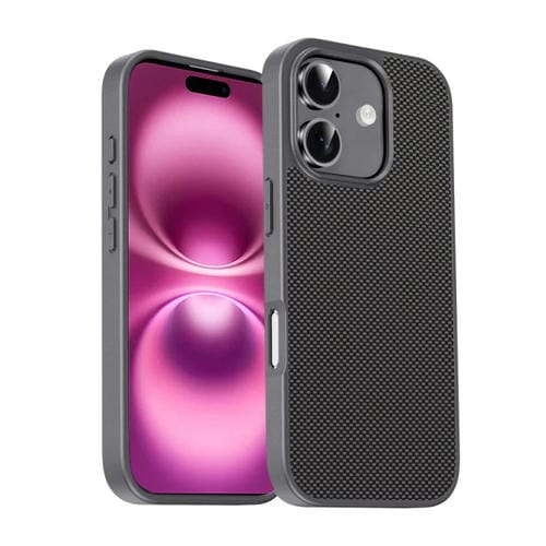 Funda para iPhone 16 TPU + PC Serie Pita Protección (Gris)