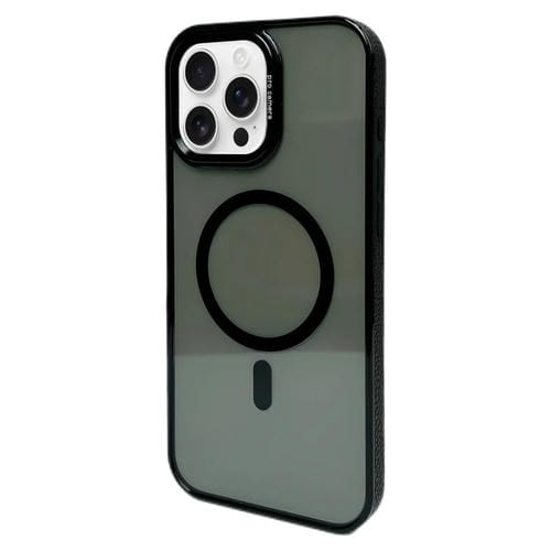 Estuche para Teléfono iPhone 16 Pro Max Marco de Lente de Metal Magsafe (Negro)