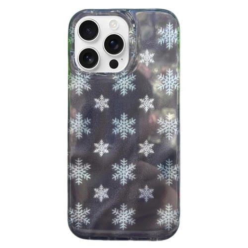 Funda TPU Doble Capa Imd para iPhone 15 Pro (Copo de Nieve)
