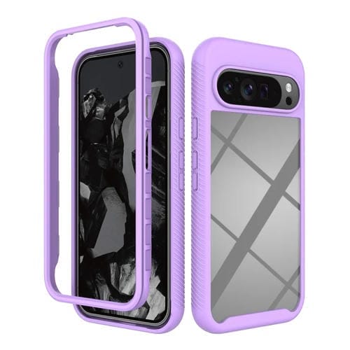 Funda TPU Transparente para Google Pixel 9 Pro XL a Prueba de Golpes (Morado)