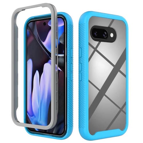Funda TPU Transparente para Google Pixel 9A a Prueba de Golpes (Azul Cielo)