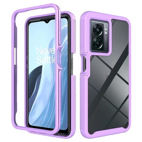 Funda TPU Transparente para OnePlus Nord N300 a Prueba de Golpes con Diseño Cielo Estrellado (Morado)