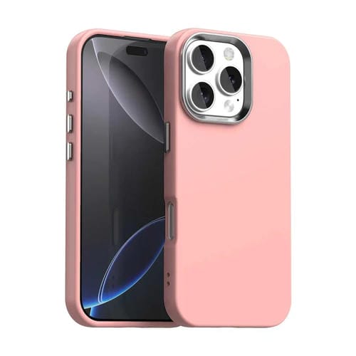 Funda para Teléfono iPhone 16 Pro Serie Colorida a Prueba de Golpes (Rosa)