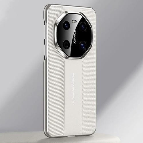 Funda de Piel Sintética para Huawei Mate 40 con Diseño de Última Moda (Blanca)