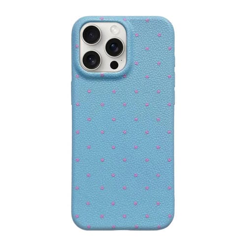 Funda de Silicona Dopamine para iPhone 13 Pro con Lunares (Azul)
