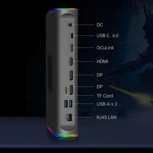 Base de Expansión Portátil One-Netbook Onexgpu2 con AMD Radeon RX 7800M de 12 Gb (Enchufe Estadounidense)