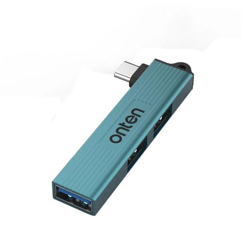 Concentrador USB Tipo C 3 en 1 Onten UC51 Función de Expansión (Verde Pino)