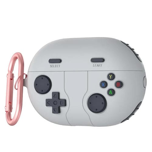 Funda de Silicona para Auriculares Huawei Freebuds Pro 2 Estilo Consola de Juegos Retro (Gris Claro)
