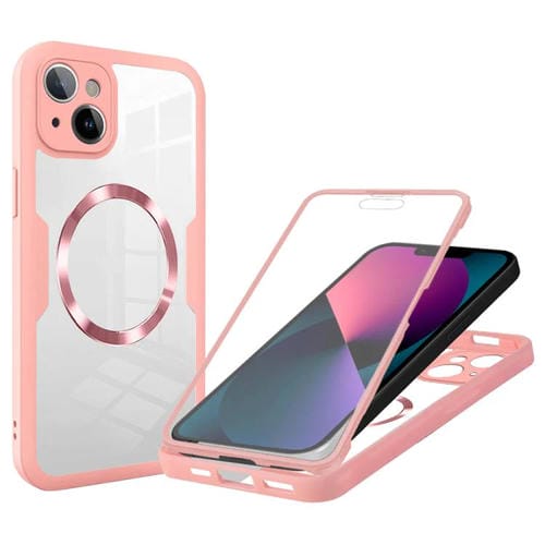 Funda para Teléfono Magsafe iPhone 13 Textura de Cd (Rosa)