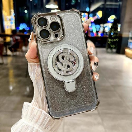 Estuche para Teléfono iPhone 13 Pro Max con Soporte Magsafe y Película para Lente (Gris Titanio)