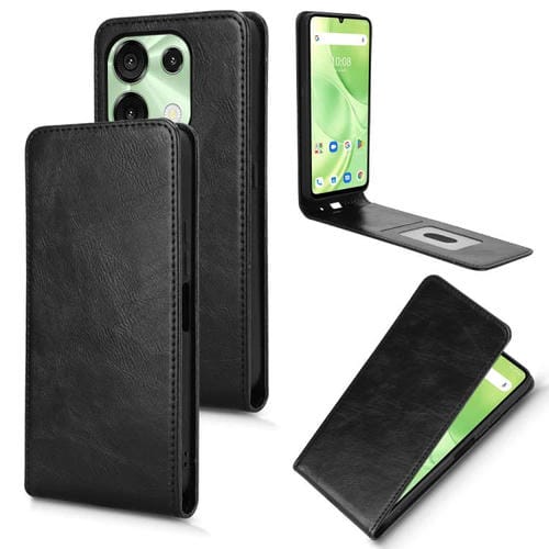 Funda Cuero con Tapa Vertical Magnética para Umidigi G9 5G Note 90 (Negra)