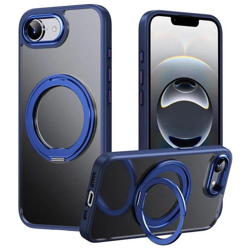 Funda para Teléfono Magsafe iPhone 16E Soporte Magnético 360 Grados (Azul)