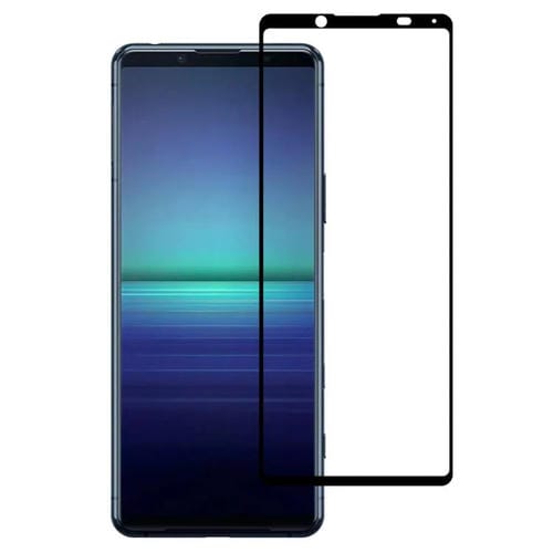 Película de Vidrio Templado Pantalla Completa Sony Xperia 5 II Impresión Seda Aluminio