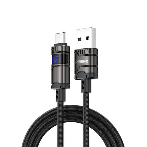 Cable de Datos Trenzado Remax C01-Ac 66 W USB A a Tipo C 1,2 m (Negro)