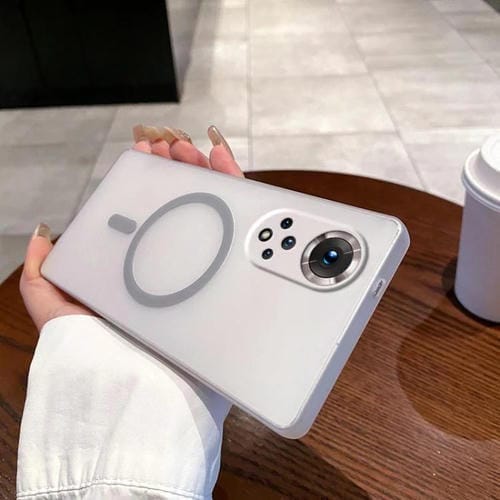 Funda para Teléfono Ice Fog Magsafe con Orificio Fino para Honor 50 (Gris Titanio)