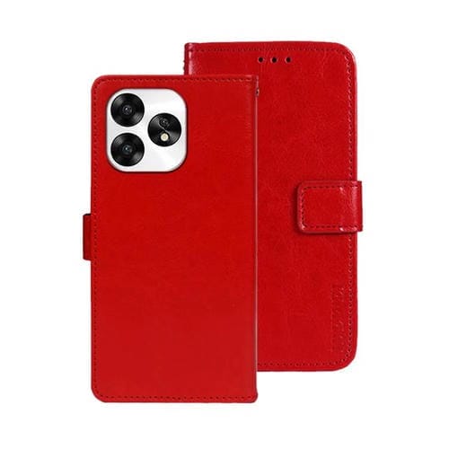 Funda de Cuero Crazy Horse para Umidigi A15 (Rojo)