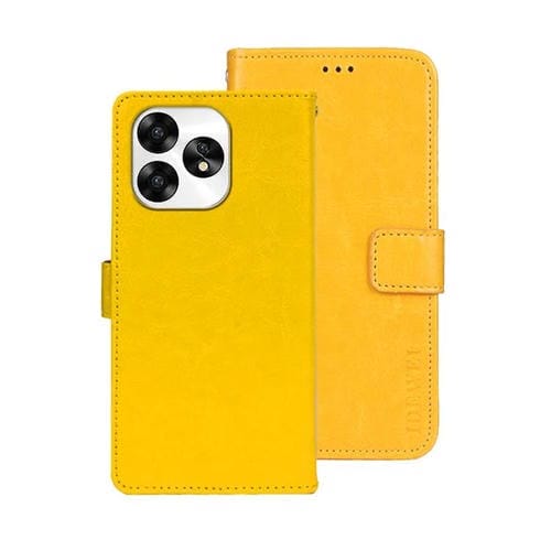 Funda de Cuero Crazy Horse para Umidigi A15 (Amarillo)
