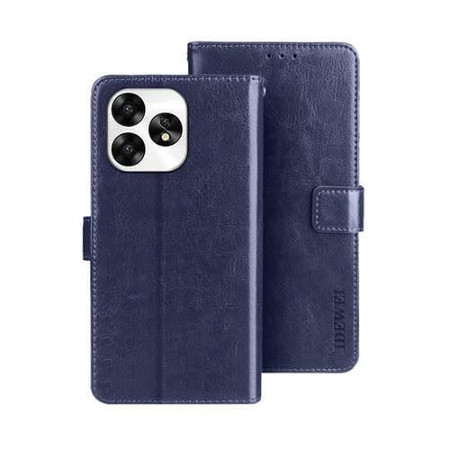 Funda de Cuero Crazy Horse para Umidigi A15 (Azul)
