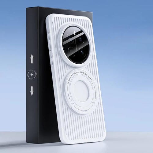 Funda para Teléfono Honor Magic7 Pro con Anillo Magnético Magsafe y Refrigeración (Blanca)