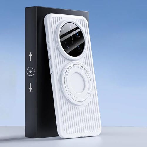 Funda para Teléfono con Anillo Magnético Magsafe y Refrigeración para Honor Magic7 (Blanca)