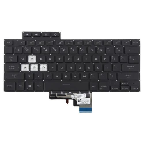 Teclado Retroiluminado para Asus Tuf Air Fx516 Fx516P Fx516Pr Fx516Pm Fa516 (Negro) (Versión USA)