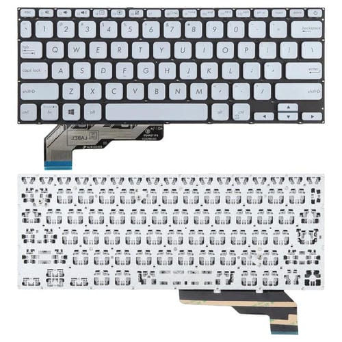 Teclado para Asus Adol14 Adol14Fa S403F A403F X403F Adol13U (Versión USA) (Plateado)