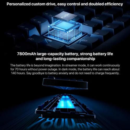 Teclado Mecánico Xiaomi Mk71 Pro con Cable, 2.4G y Bluetooth, Triple Modo para Juegos (Moon Rock)