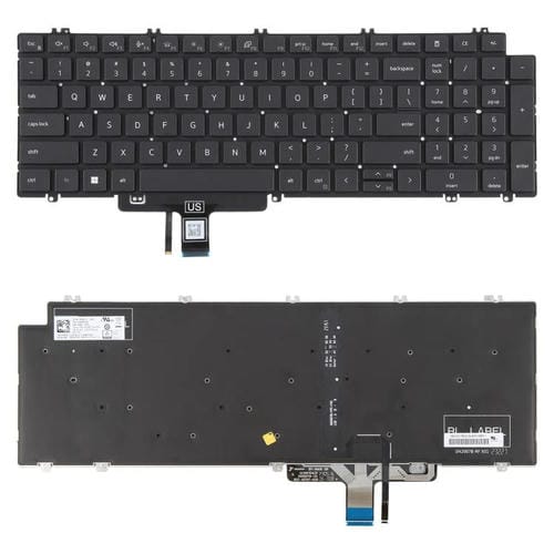 Teclado Retroiluminado Portátil Dell Latitude 3540 5520 5521 5530 5531 5540 (Versão EUA) (Preto)