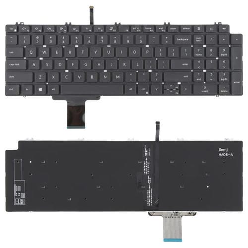 Teclado portátil Dell Precision 7550, 7750, 7560 y 7760 Versão EUA (Preto)
