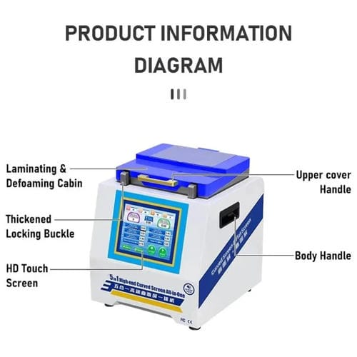 Machine de laminage et anti-mousse de durcissement UV YYD YD-636 avec prise UE