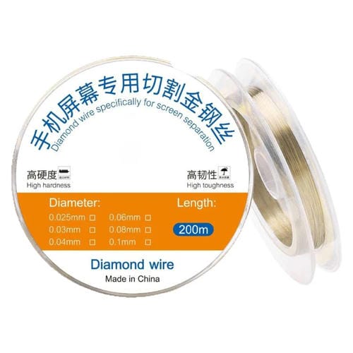 Screen Separation of 200 m with Diamond Cutting Wire Diameter 0.08mm