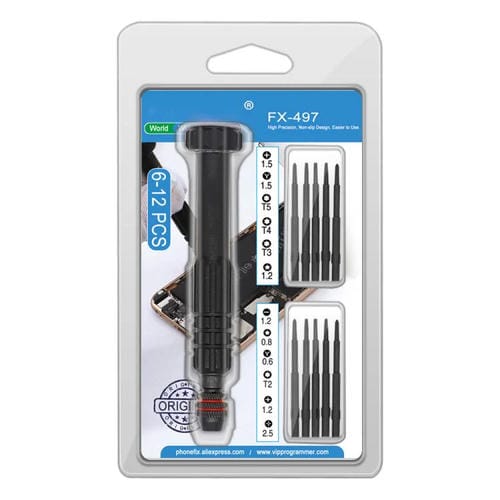 Set di cacciaviti in lega di alluminio 12 in 1 multifunzionale