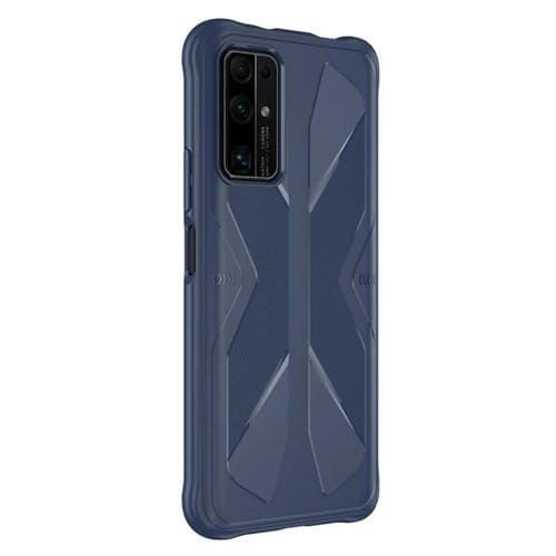 Para Huawei Honor X10 Butterfly Shadow Funda protectora de goma TPU a prueba de golpes (Azul)