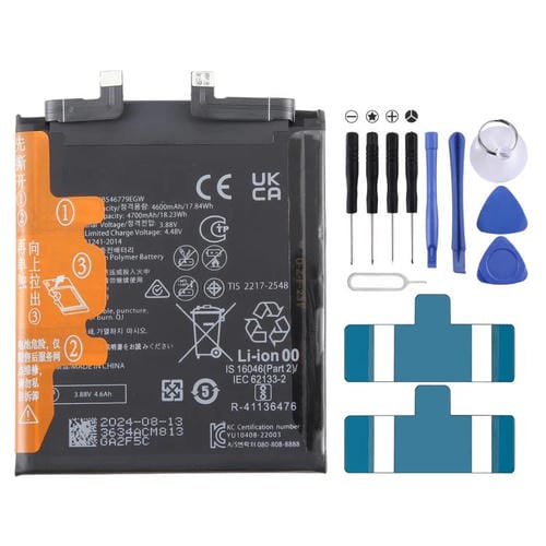 Batterie d'origine pour Huawei Mate 50 Pro HB546779EGW de 4600 mAh