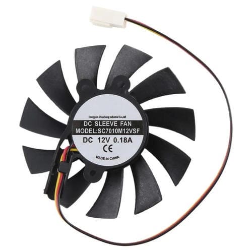 Ventilador de Refrigeración de 3 pines para SEEWO SC7010M12VSF DC12V 0,18 A