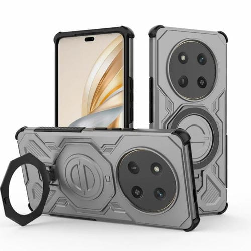 Funda magnética de TPU y PC MagSafe para Honor X60 Pro 5G J-20 (gris)