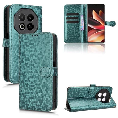 Funda de cuero con textura de puntos de panal para Meizu Note 16 (verde)